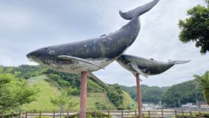 和歌山県太地町のクジラモニュメント